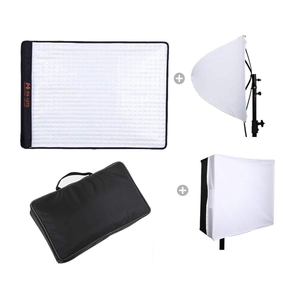 Falcon Eyes Bi-Color RX-18TD with Softbox Diffuser Portable LED Photo Light Flexible LED Photo Light (RX-18TD with Diffuser)