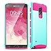 Note 4 case, Samcore Hybrid 2 in 1 Dual Layer Rugged Shockproof Case for Samsung Galaxy Note 4 case Cover (SkyBlue/Pink)