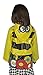 AccessoWear Girls Bumble Bee n' Flowers Raincoat- Size 5 Yellow/Black