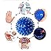 Massage Ball 3 Pack Spiky Massage Roller Balls for Plantar Fascitis Deep Tissue Foot, Back, Shoulder, Legs, Muscle Therapy - Hard Yoga Balls Porcupine Sensory Ball Set