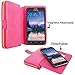 S6 Active Case, Galaxy S6 Active Case, Cellularvilla Wallet Bag Case, Pu Leather Flip [Card Slots] Case, [Zipper Wallet] [Magnetic Detachable] Back Cover for Samsung Galaxy S6 Active G890 (Pink)