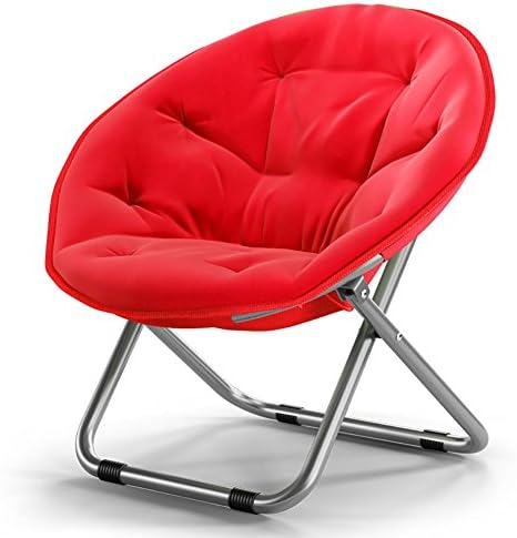 KSUNGB Sun loungers Lounger Chair Folding Daybeds Office Daybeds Round Chairs Sofa Chairs, red