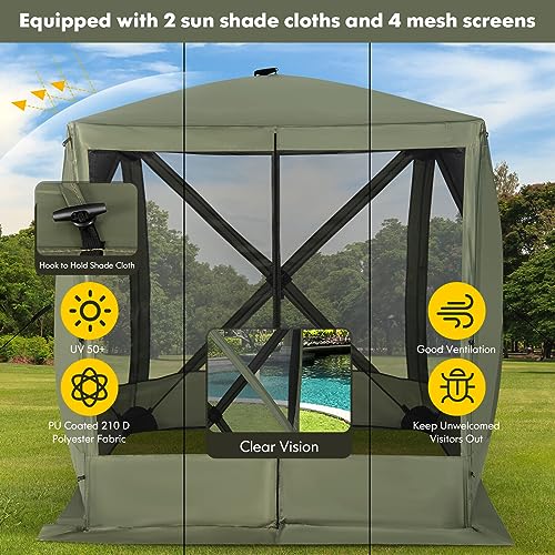 Tangkula 6.7x6.7 Ft Pop Up Gazebo Review: Instant Screen Tent for Camping & Backyard image 13