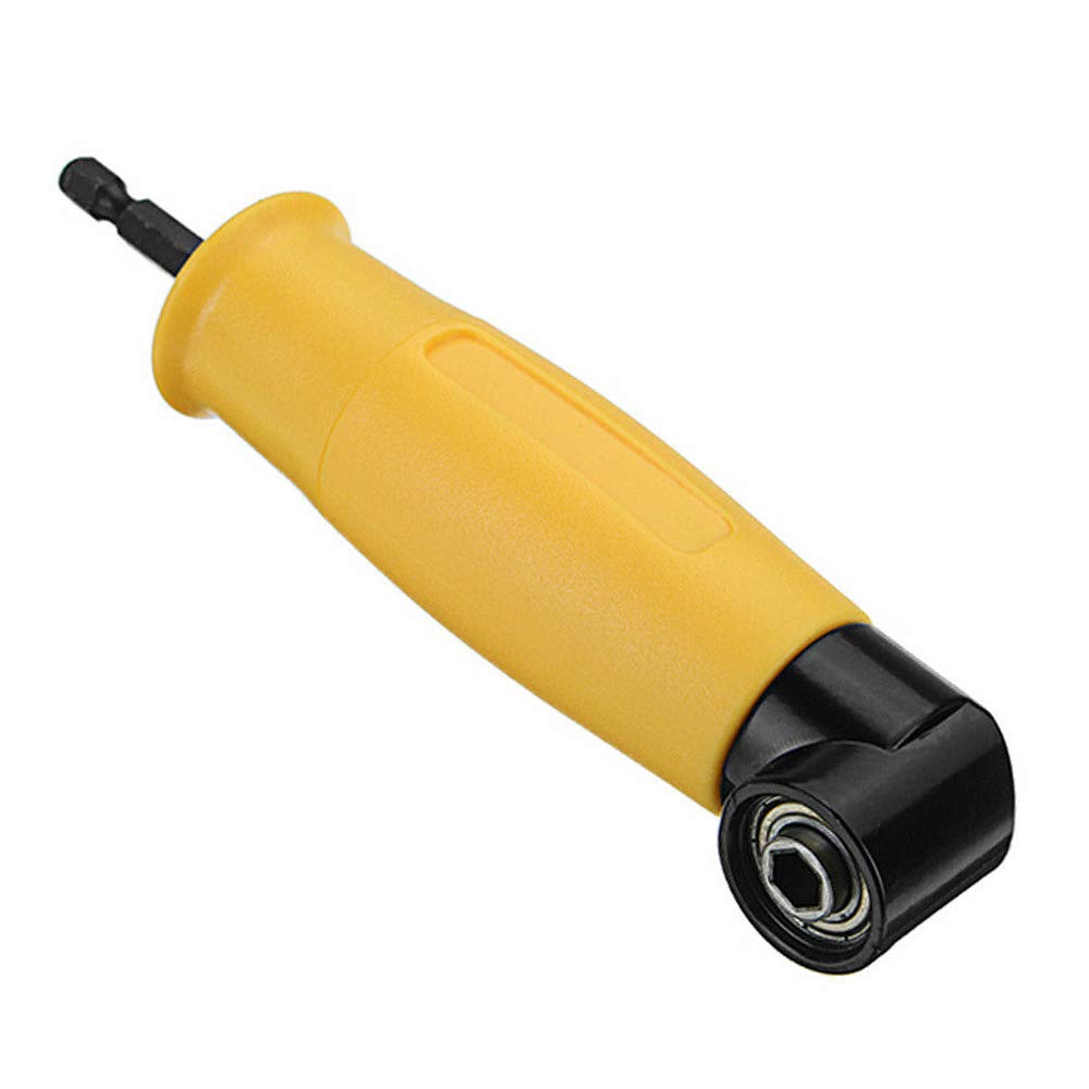 90 Degree Right Angle Drill Chuck Bit Corner Adapter Screwdriver Holder