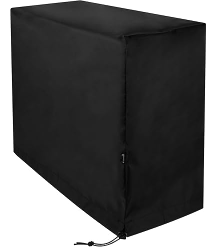 Housse De Protection Anti-poussière Pour Tour D'ordinateur - Tissu Respirant Noir - Taille Moyenne - Pour Bureau, Gaming, Maison - 4