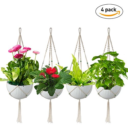 Macrame Plant Hanger, Hanging Flower Pot, Plant Holders, 4