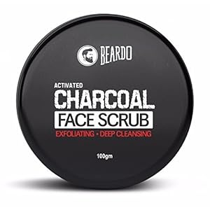 Beardo Activated Charcoal Deep Cleansing Face Scrub, 100g