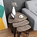 HOMFA Nesting Coffee Tables, Set of 3 Vintage End Side Tables Nightstand Modern Furniture Decor Table Sets, Sturdy and Easy Assembly, Accent Furniture in Home Office