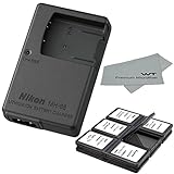 Nikon MH-66 Charger for Nikon EN-EL19 Li-ion Battery compatible with Coolpix Cameras S100 S2500 S2600 S2700 S2750 S3100 S3200 S3300 S3500 + Bonus Items!