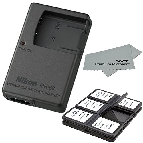 Nikon MH-66 Charger for Nikon EN-EL19 Li-ion Battery compatible with Coolpix Cameras S100 S2500 S2600 S2700 S2750 S3100 S3200 S3300 S3500 + Bonus Items!