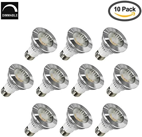 Light Blue™ (10 PACK) PAR20 LED, 6W (50W), Dimmable, 38° Beam Angle, 500 Lumens, Warm White 2700K, ETL-Listed