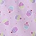 Halo 100% Cotton Sleepsack Swaddle Wearable Blanket, Pink Cupcake, Small