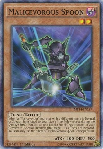 Yu-Gi-Oh! - Malicevorous Spoon (MP14-EN127) - Mega Pack 2014 - 1st Edition - Common