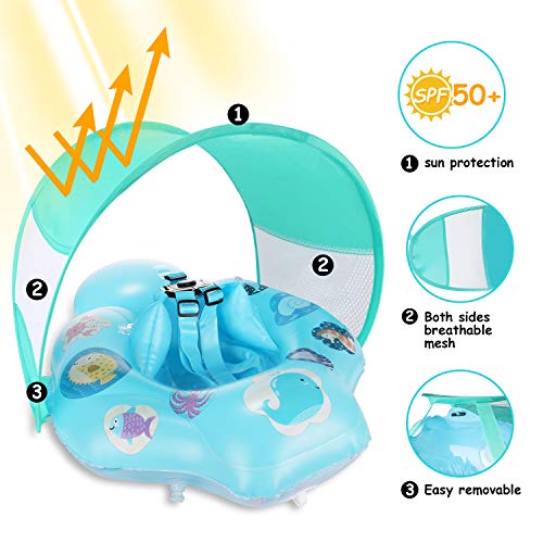 Baby Pool Float, Baby Swim Floats for Pool 624 Months with Removable