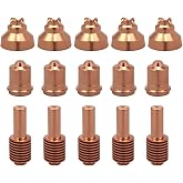 ACCEPTIN 420116 Shield 5pcs &amp; 420118 Nozzles 5pcs &amp; 420120 Electrodes 5pcs Fit 30XP Cutting Torch Plasma Consumables