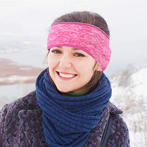 4 PCS Ear Warmer Headband,Full Cover Ear Muffs Fleece Headband Sports Headband Winter Headbands for Outdoor Use Sports Fitness - Thumbnail 4