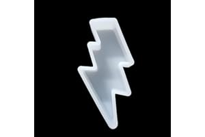 Fuehbur 【300+ Design Optional】 Lightning Shape Freshie Mold, Silicone Epoxy Resin Mold for Car Freshies, Aroma Beads, Soap Mould, Candle Mould, Pendant Mould-Oven Safe