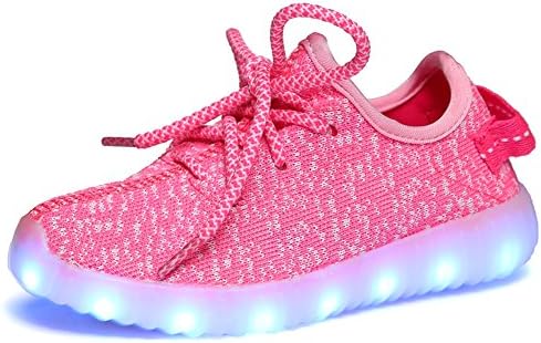 AjayR Light Up Shoes-Flashing Sneakers LED Shoes Green Luminous Light Shoes With Rechargeable 27 Models LED Light Sport Shoes For Boys Girls Light Up Trainers