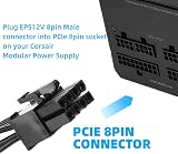 HALOULENI PCIe 8Pin to Dual 8Pin(6+2) Male Power Cable for Corsair PSU view 3