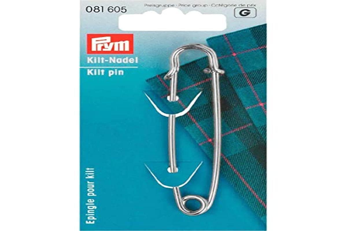 Prym Kilt Pin mild steel silver col 76 mm