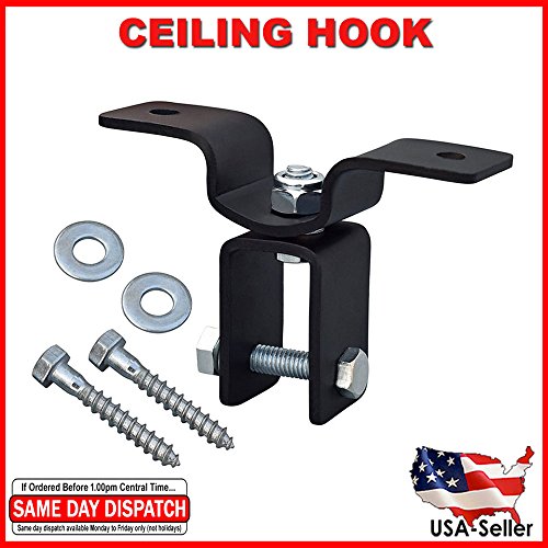 FITNESS MANIAC Boxing Punch Bag Hanging 360 Degree Swivel Mount Attachment Hanging Steel Chain 4 Strand Cardio Strength Training Punching Bag Ceiling Hook (Ceiling Hook)