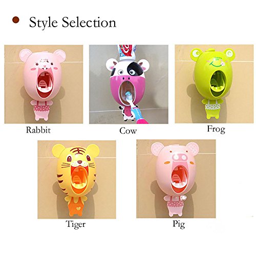 image for Jocund Baby Toothbrush Dispensers,Kids Hands Free Toothpaste Dispenser
