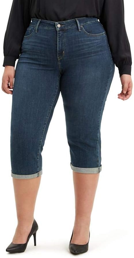 womens levi denim capris