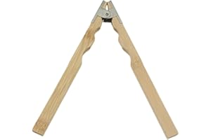 MotiveTech Wooden Ring Holder Hand Clamp Jewelry Making Tool Grinding Handle Holding Fixture for Polishing