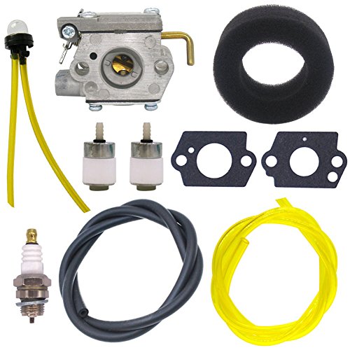 NIMTEK 753-04408 Carburetor with Air Filter Fuel Line Filter for MTD Cub Cadet Trimmer BC2090 CC2020 CC2090 ST2020 McCulloch MT700 MT705 MT765 MB320BV Yard Man 3100M Y765 Y700 YM300