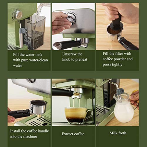 WGYDREAM Kaffeemaschine Kaffeevollautomat Kaffeemaschine Automatische Kaffeemaschine Espresso-Schaummilch mit 800ml… – Bild 5