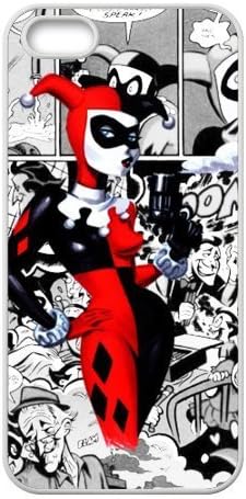 Custom Marvel Comics Joker And Harley Quinn Batman Apple iPhone 5/5s Hard TPU Cover Case
