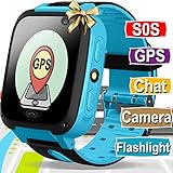 Kids Smart Watch Phone - GPS Tracker for Kids Boys Girls Smartwatch with Cellphone SOS Anti-lost Camera Game Smart Watch Digital Wrist Watch Bracelet for Sport Learning Toys Birthday Holiday Gifts