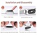 OLLIVAN for Xiaomi Mi Band 3 Replacement Strap, Stainless Steel Wristband Bracelet Replacement Band Wrist Strap for Mi Band 3 Tracker, Host Remove Easily via Double Elastic Buckle (Buckle Black)