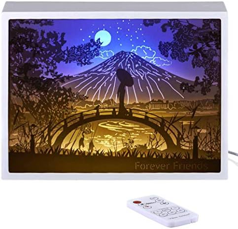 Vibes Genius 913US Papercut Light Boxes, Decor Light of 13 to 19 Years Old Teen Girl Style, Gift Idea for Female Friend (Forever Friends)