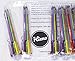 Hieno Supplies Multi Color Pen in One - 10 Pack of Retractable 8-in-1 Ballpoint 0.5mm Multicolor Pens - Best for Effective Learning and Smooth Writing
