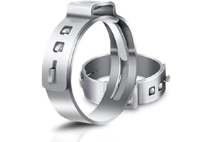 40Pcs 1-7/16" Single Ear Hose Clamps 304 Stainless Steel 36.4mm-39.6mm PEX Cinch Clamps 1-7/16 inch Stepless Cinch Crimp Ring