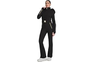 GS SNOWING Womens Ski Suit One Piece Snowsuit Winter Snow Snowboard Slim Insulated Jumpsuits Waterproof Windproof