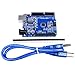 Quimat Arduino UNO R3 ATmega328P CH340 Development Board Compatible Arduino IDE Development Kit Microcontroller with USB Cable Straight Pin Header 2.54mm Pitch Robot Parts