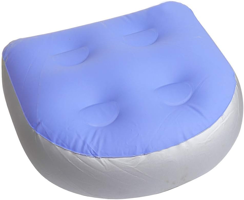 Dengofng Universal Spa and Hot Tub Booster Seat,Inflatable Waterproof Bathtub Massage Mat,Back Spa Cushion Massage Mat Soft Inflatable Booster Seat For Adults Kids(40x37x15cm)(purple)