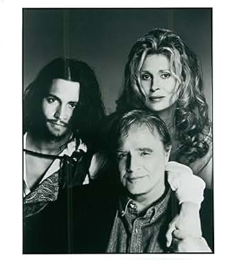 Amazon.com: Vintage photo of Johnny Depp, Marlon Brando and Faye