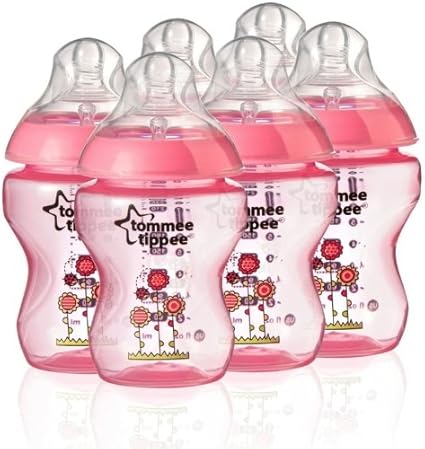 Amazon Com Tommee Tippee Closer To Nature 260ml Pink Decorated