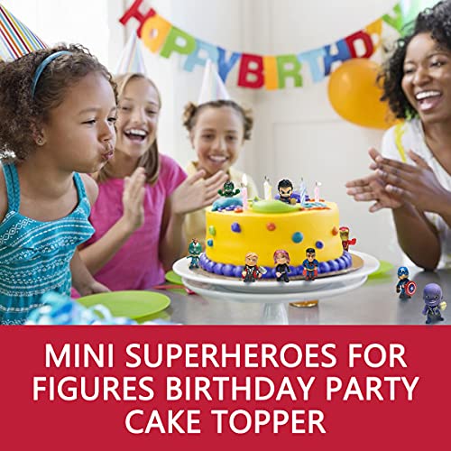 HolAAili 26 Pieces Mini Superheroes Figures Super Hero Action Sets for