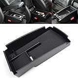 Fit 2009-2015 Volkswagen Passat CC Armrest Center Console Secondary Storage Box Tray Utility Black