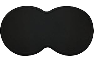 POSAPET Silicone Pet Feeding Mat Dog Cat Food Mat Anti-Slip Waterproof Pet Food Tray Cat Bowl Placemat 18.7″x10.63″