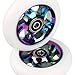 Kutrick Complete 2pcs 100mm Pro Stunt Scooter Replacement Wheels with ABEC-9 Bearing -Neo Chrome