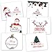 Kuuqa 36 Pieces Christmas Greeting Note Cards with Envelopes and Stickers 6 Designs,Christmas Party Decoration Supplies