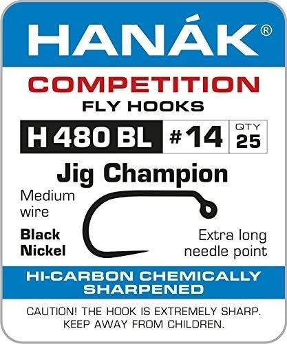Hanak Competition H 480 BL Fly Tying Hook (Qty 25)