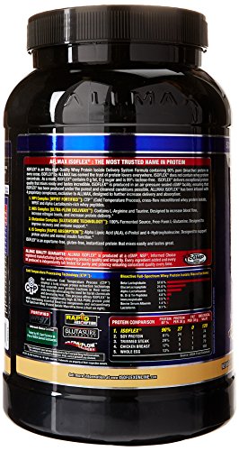 ALLMAX ISOFLEX Whey Protein Isolate, 90% Pure Protein, Amazing Taste, Vanilla Flavor, 2 Pound