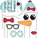 Big Dot of Happiness Let It Snow - Snowman Christmas - Holiday Photo Booth Props Kit - 20 Count