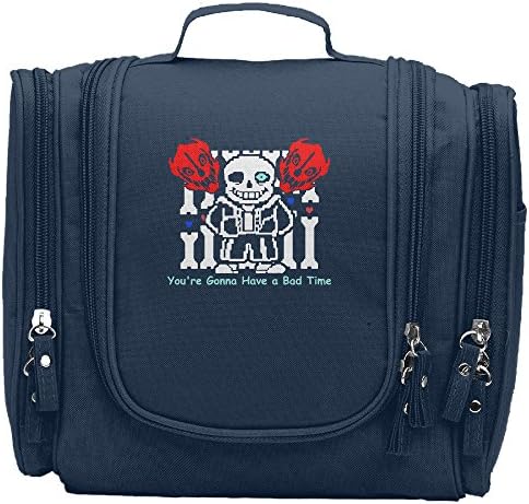 PPAP2 Customized Undertale Sans 'You're Gonna Have A Bad Time' Makeup Cosmetic Bag Portable Travel Kit Bag Storage Pack